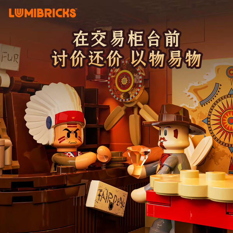 Lumibricks 14018 Frontier Fur Trading Post