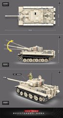 QUANGUAN Military WW2 100061 Tiger 131 QUANGUAN