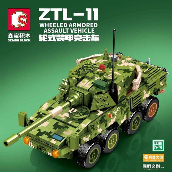 SEMBO 203143 ZTL-11 Wheeled Armored Assault Vehicle sembo
