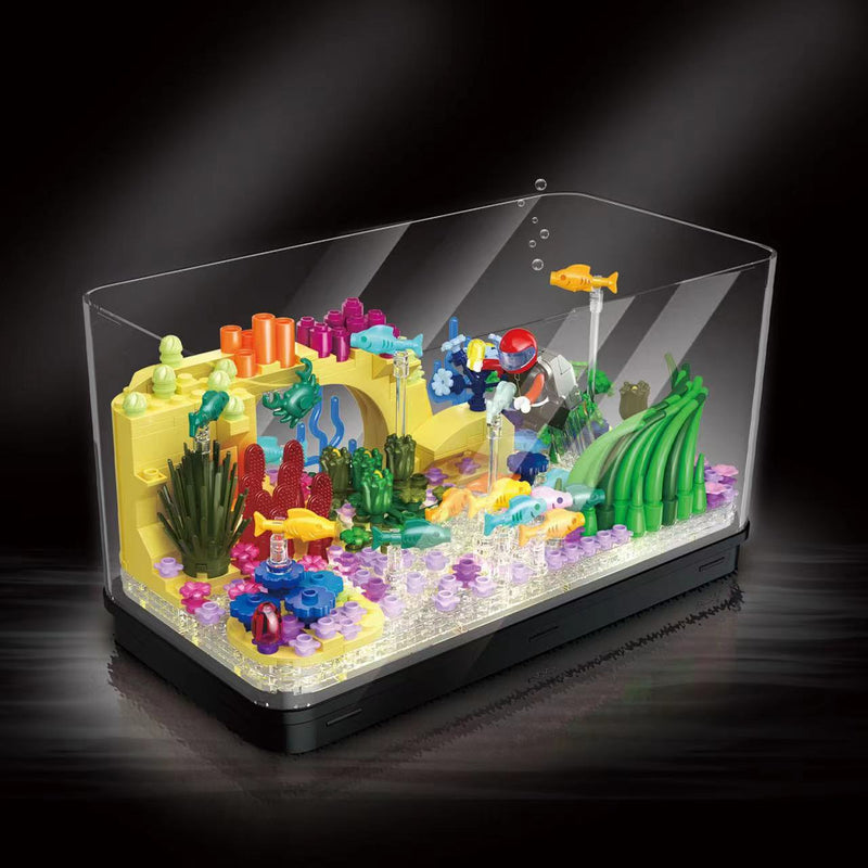 ZHEGAO Wonderful Aquarium Mini Brick Afobrick