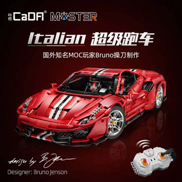 CADA C61042 Master Ferrari 488 1:8 3229pcs CADA