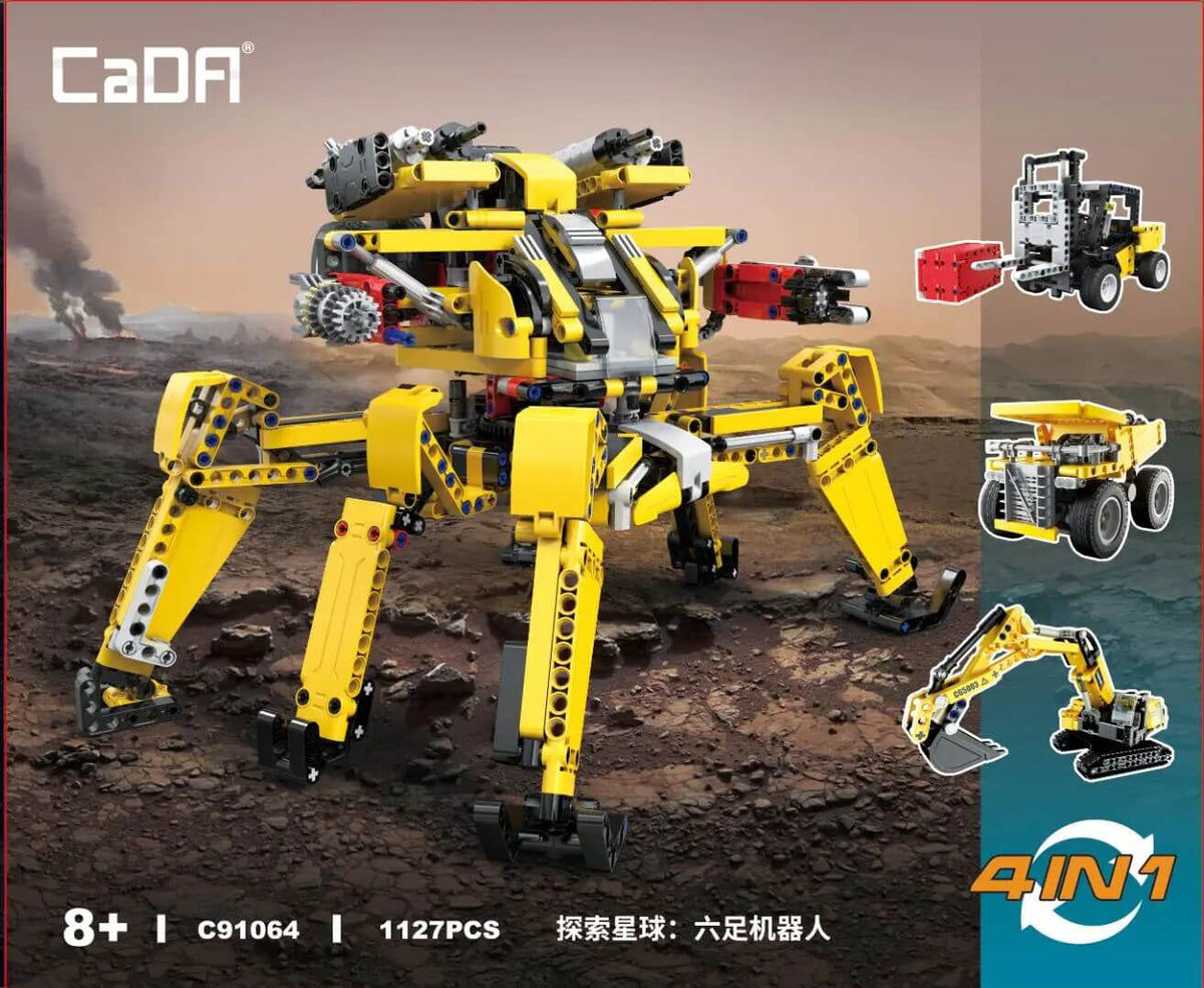 CaDA C91064 Mechanics Technology Kit Hexapod robot 1227pcs-AFOBRICK