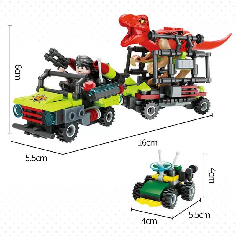 Forange BLOCK FC3842 Dinosaur Transporter 8 in 1 Forange