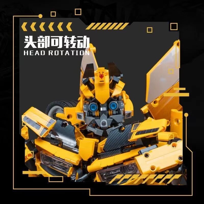 K-Box V5007 DJ-Rambo Man Bumblebee Robot con 5692 pezzi K-Box V5007 DJ-Rambo Man Bumblebee Robot con 5692 pezzi
