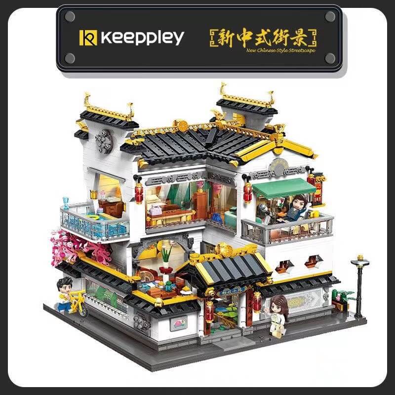 Keeppley K18002 New Chinese Style Streetscape Keeppley