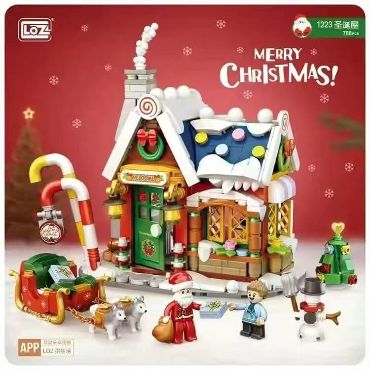 Loz 1223 Christmas House Mini Brick LOZ