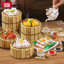 Loz Cantonese morning tea 6 in 1 Mini Brick LOZ