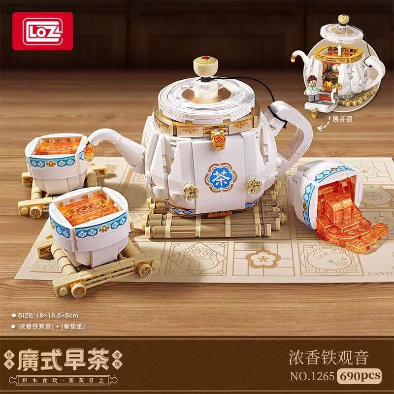 Loz Cantonese morning tea 6 in 1 Mini Brick LOZ