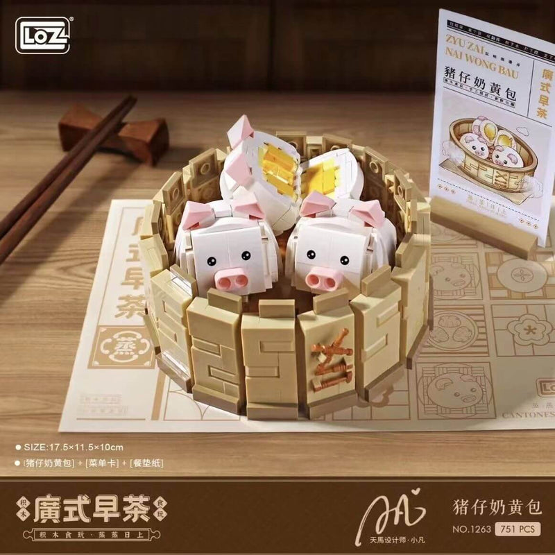 Loz Cantonese morning tea 6 in 1 Mini Brick LOZ