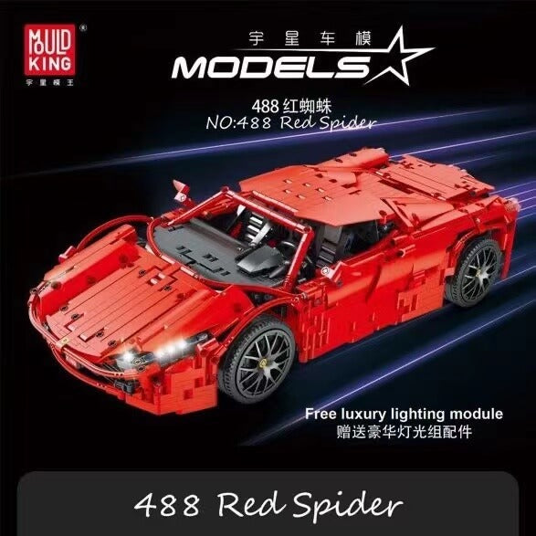 MOULD KING 13048 488 Red Spider 2083pcs Mould King
