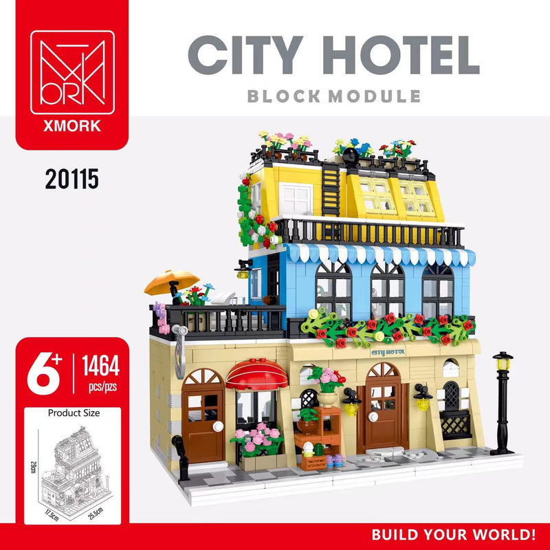 Mork Model 20115 City Hotel Block Module Afobrick