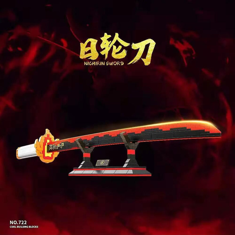QUANGUAN 722 Demon Slayer Flame Pillar Red Blade QUANGUAN