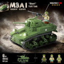 QUANGUAN Military 100103 Stuart light tank QUANGUAN