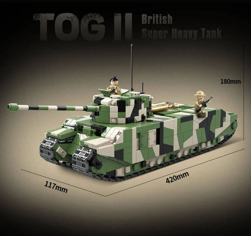 QUANGUAN Military 100241 TOG II British Super Heavy Tank QUANGUAN