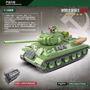 QUANGUAN Military WW2 100063 T34 Medium Tank QUANGUAN