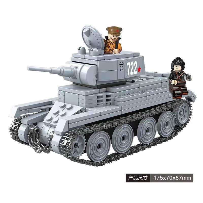 QUANGUAN Military WW2 100084 BT-7 Tank QUANGUAN