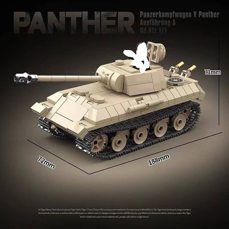 Quanguan 100245 Panther medium tank Afobrick