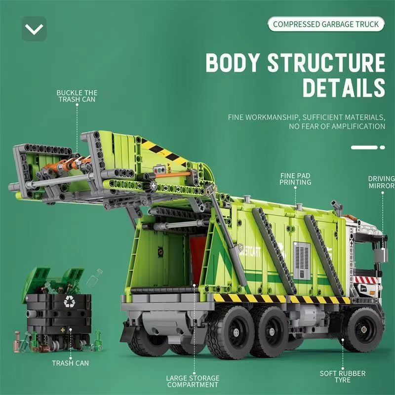 REOBRIX 22022 Compressed Garbage Truck-Afobrick