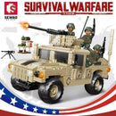 SEMBO 207121 Hummer M1114 light armored vehicle sembo