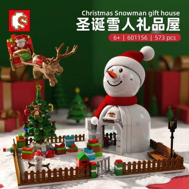 SEMBO 601156 Christmas Snowman Gift House sembo