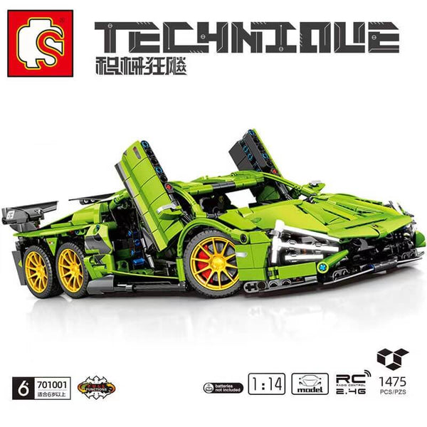 SEMBO 701001 Six wheel Lamborghini-AFOBRICK