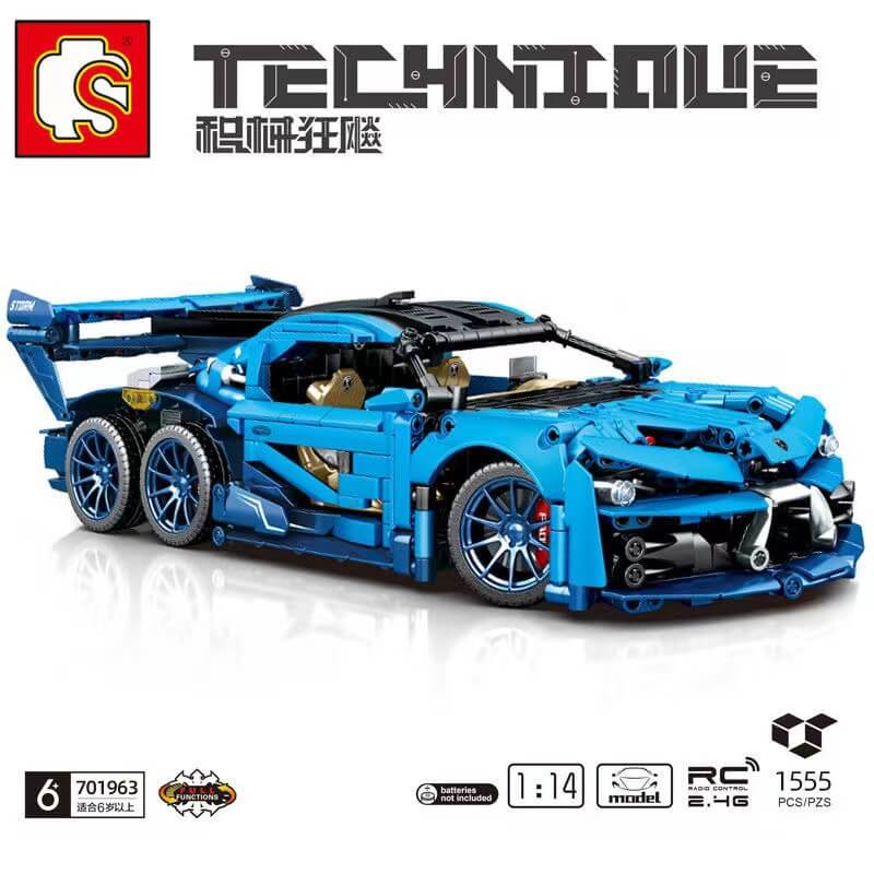 SEMBO 701963 Six wheel Bugatti-AFOBRICK