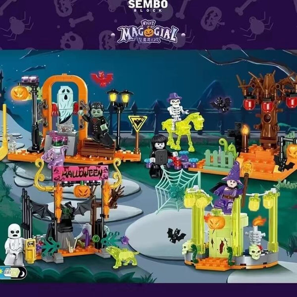 SEMBO Tricky Magic Night: Ghosts and Witches 4 Sets sembo