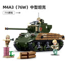 SLUBAN WW2 M4A3 Sherman Tank Sluban