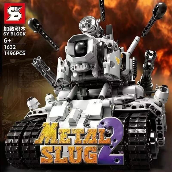 SY BLOCK 1632 Metal Slug 2 Steam Tank 1496pcs SY BLOCK