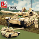 Sluban Military T-72B3/T72M1 Main Battle Tank 2 in 1 Sluban
