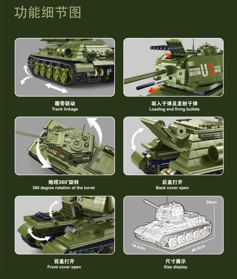 TGL T4014 Tank T34 RC TGL