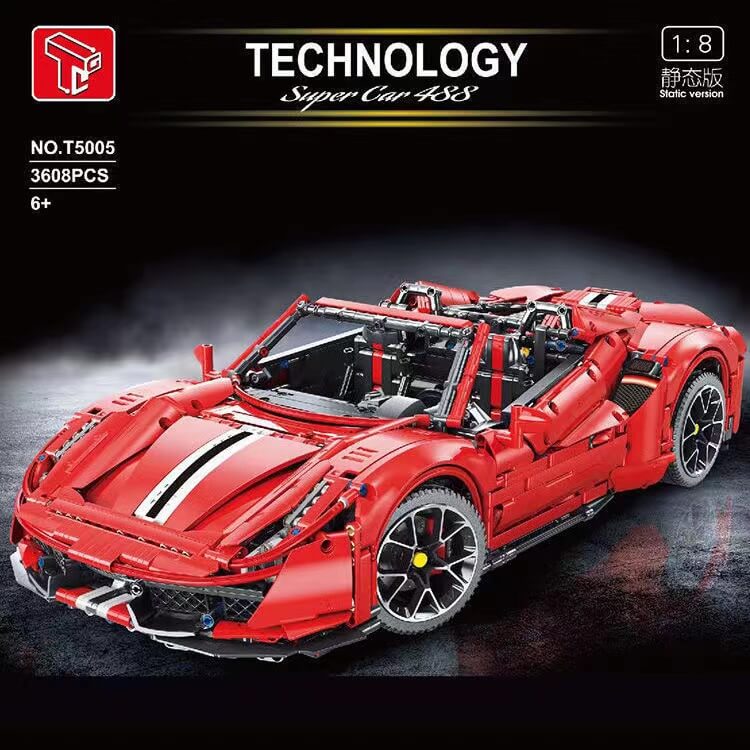 TGL T5005 Ferrari 488 red 3608pcs TGL