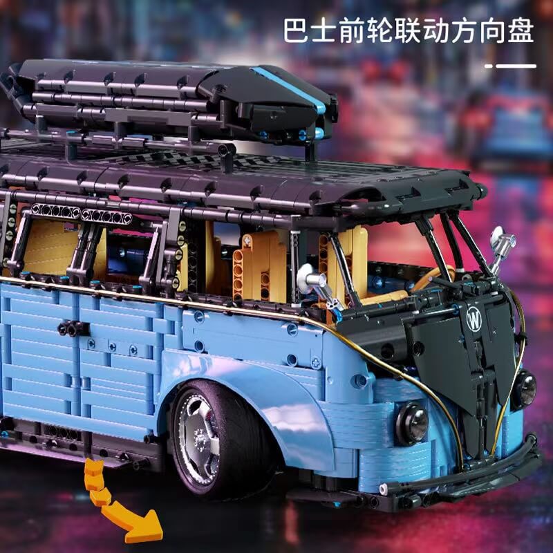 TGL T5022A Volkswagen bus Blue 1:8 3299pcs TGL