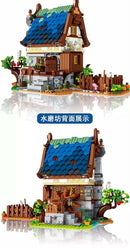URGE 50104 Medieval Town Water Mill 2053pcs Urge