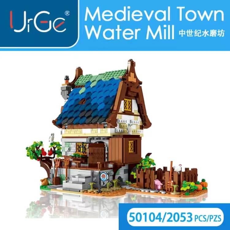 URGE 50104 Medieval Town Water Mill 2053pcs Urge
