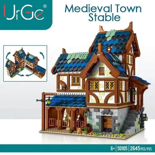 URGE 50105 Medieval Town Stable 2645pcs Urge