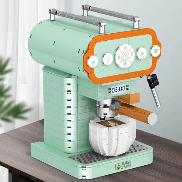 ZHEGAO 01008 modern Coffee Machine mini brick 640pcs-Afobrick