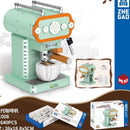 ZHEGAO 01008 modern Coffee Machine mini brick 640pcs ZHEGAO