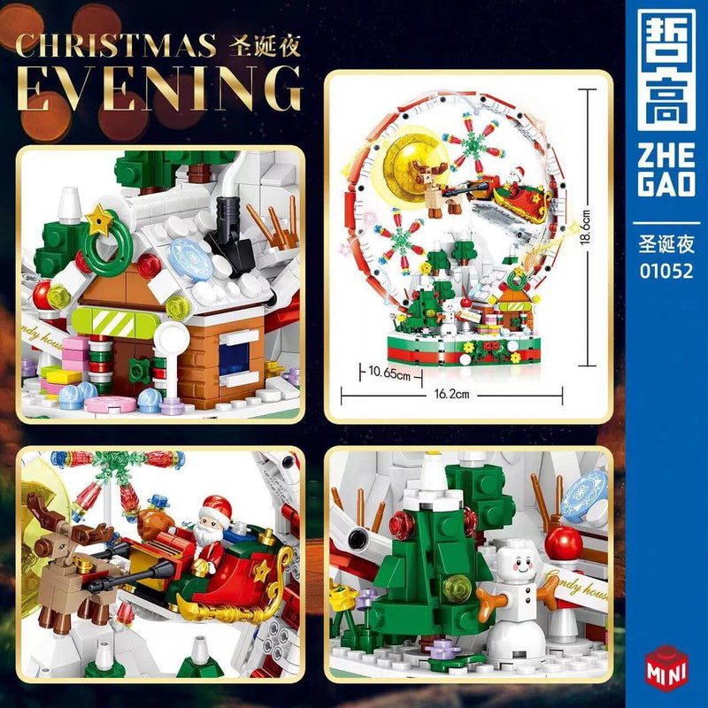 ZHEGAO 01052 Christmas Eve Mini Brick ZHEGAO