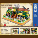 ZHEGAO DZ6002 Train Coffee House MINI Brick ZHEGAO