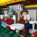 ZHEGAO DZ6002 Train Coffee House MINI Brick ZHEGAO