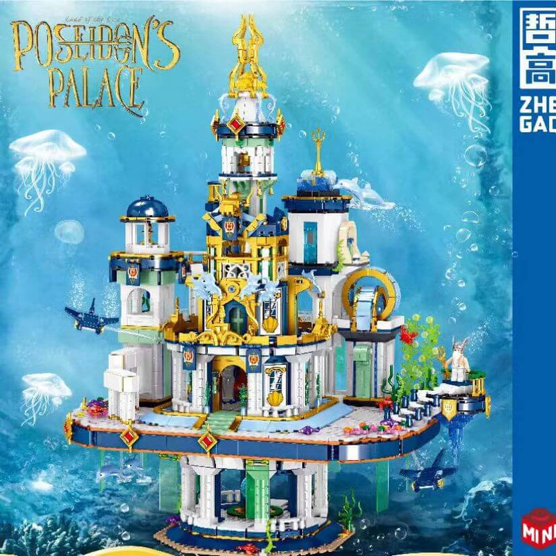Zhegao 01048 Poseidon Palace Mini Brick Afobrick