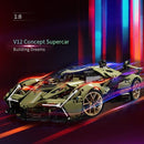 MOYU BLOCK MY88001 Lamborghini Lambo V12 2527pcs MOYU BLOCK