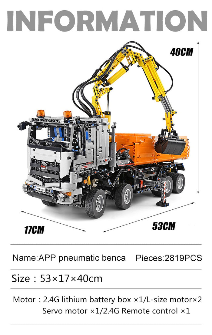 MOULDKING 19007 | PNEUMATIC AROCS 3245 deals | RC | 2.819 Teile | NEU