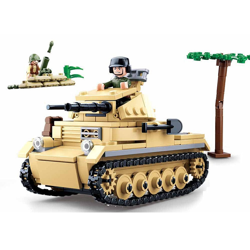 SLUBAN Military Panzer II Tank Sluban