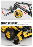 MOULD KING 19009 Pneumatic Telescopic Forklift 803pcs Mould King
