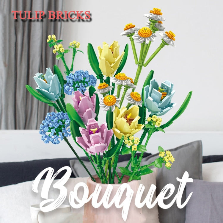 PANLOS Immortal Building Block Bouquet PANLOS