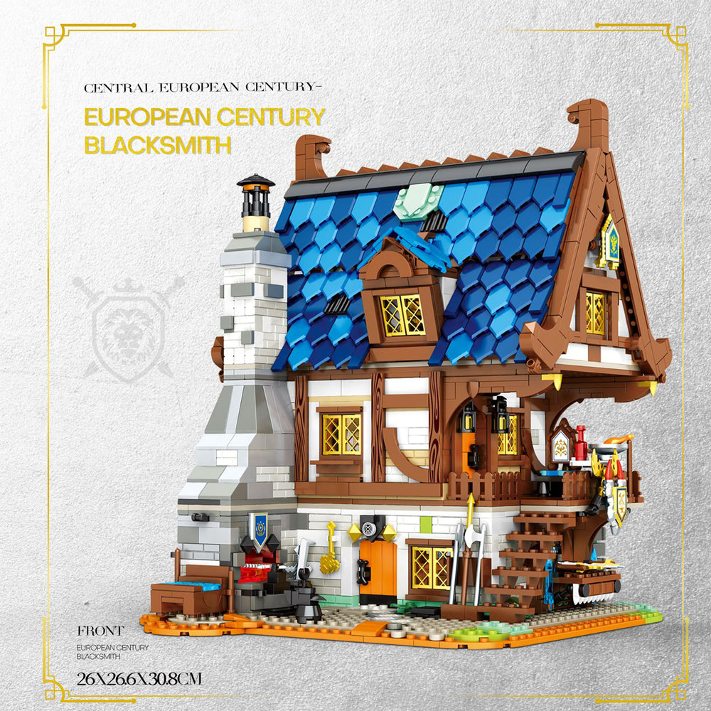 Reobrix 66005 Medieval Blacksmith 2366pcs-Afobrick