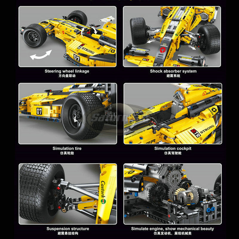 TGL T5007 Formula One yellow 1682pcs TGL