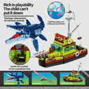 Forange block FC3724 Escape from the mouth of Mosasaurus 888pcs Forange